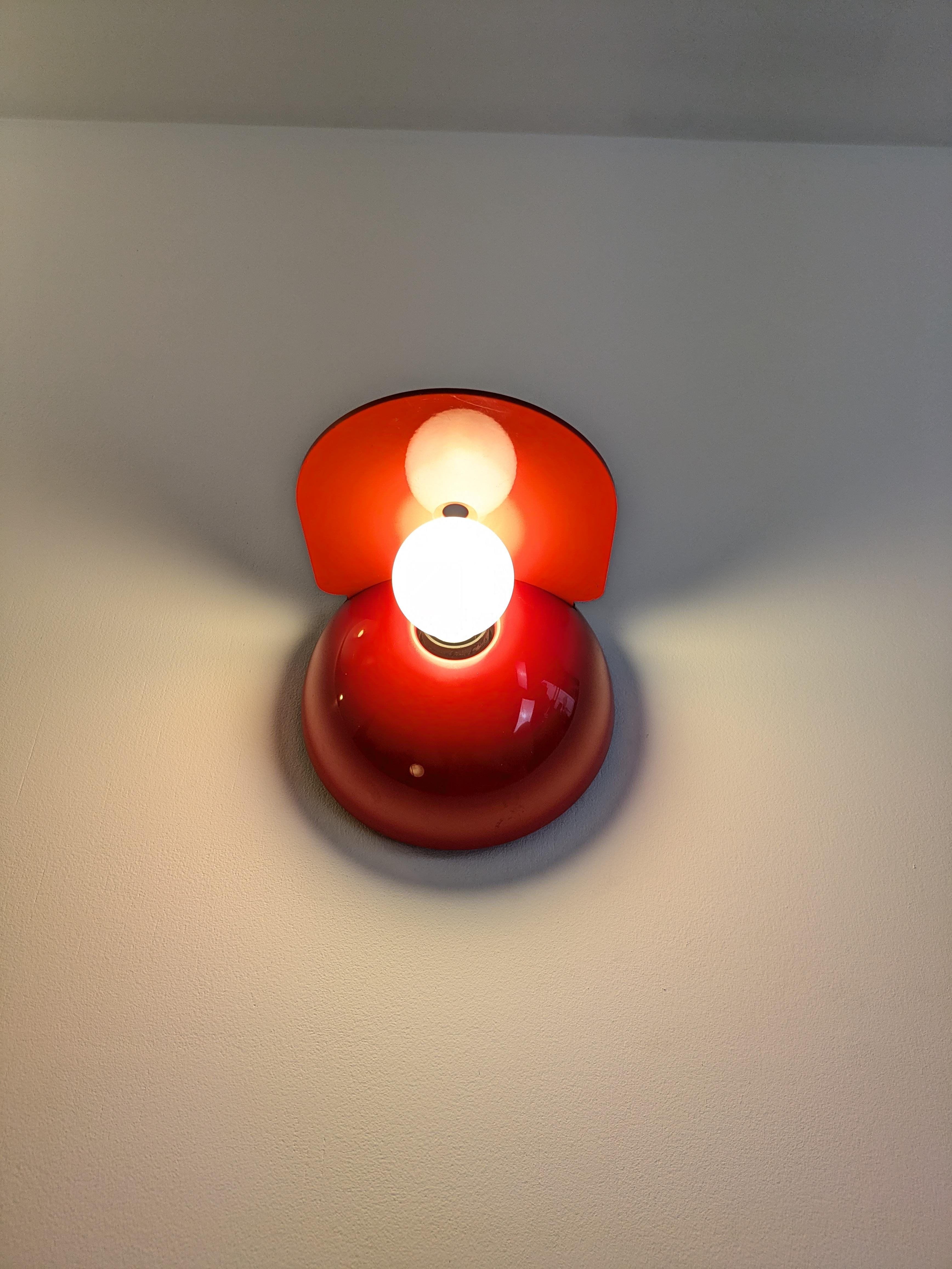 Buco Rojo, Artemide, Claudio Dini, 1974 en Bueno estado para la venta en Saint-Ouen-sur-Seine, FR