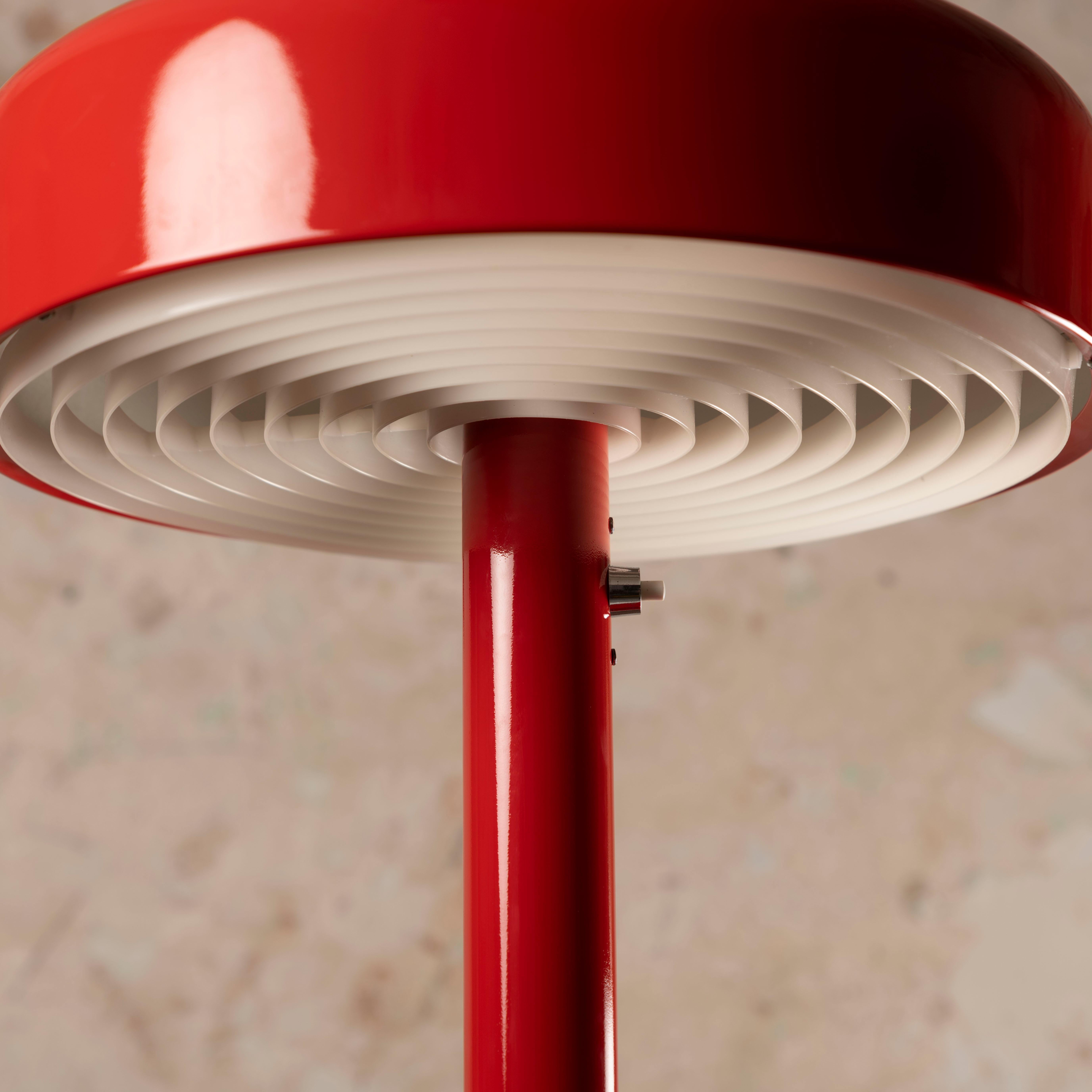 RED Bumling Table Lamp by Anders Pehrson for Ateljé Lyktan, 1970s 5