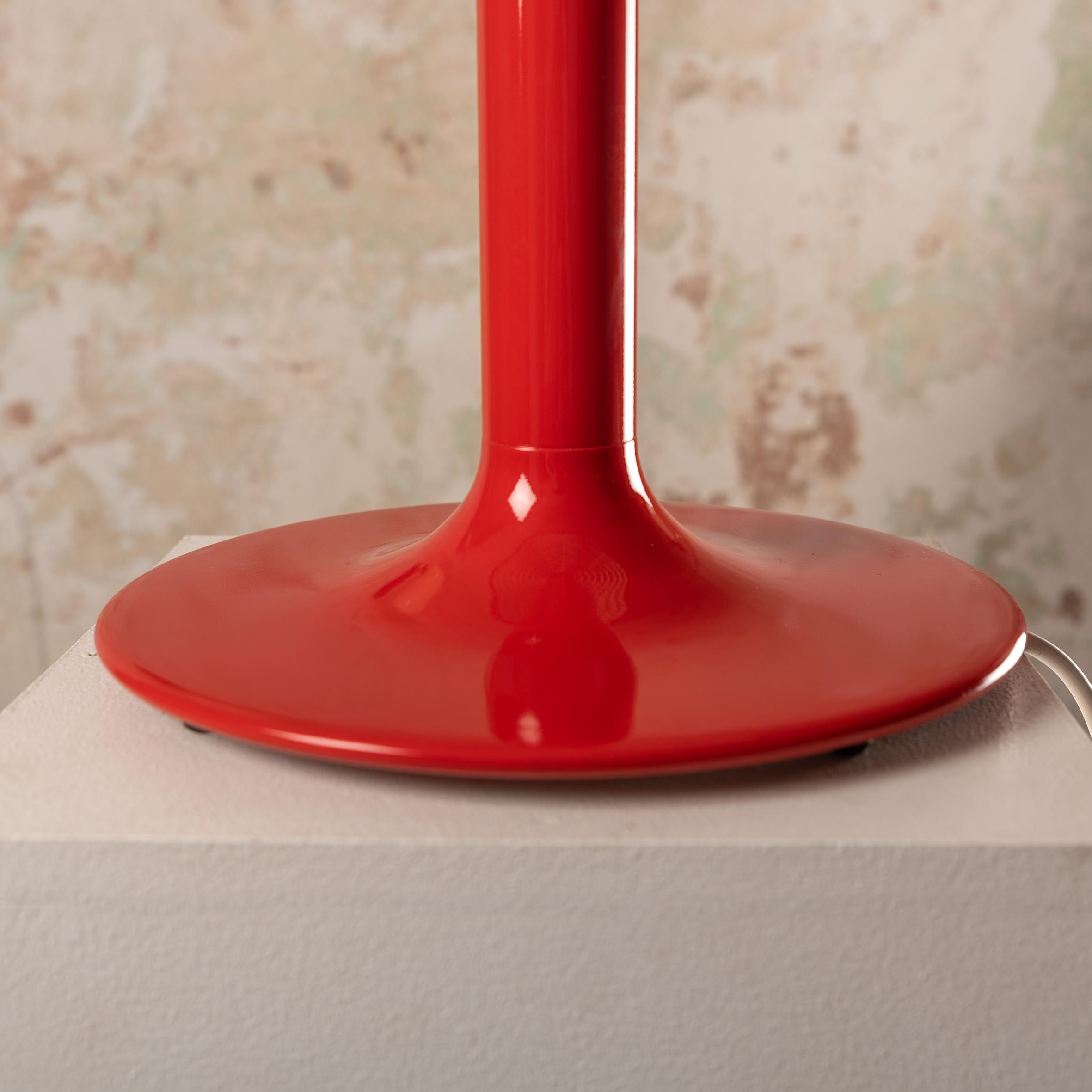 Space Age RED Bumling Table Lamp by Anders Pehrson for Ateljé Lyktan, 1970s