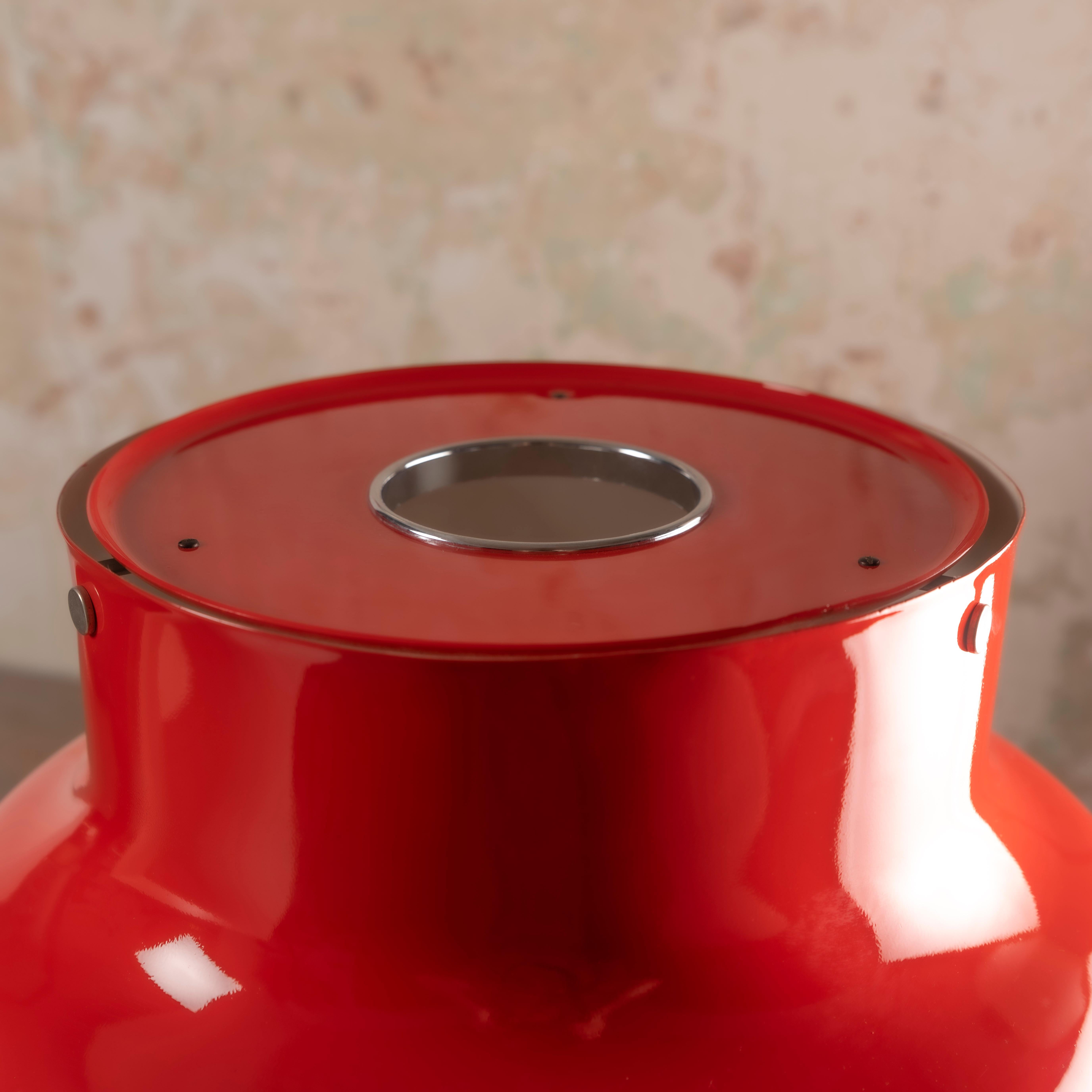 Metal RED Bumling Table Lamp by Anders Pehrson for Ateljé Lyktan, 1970s