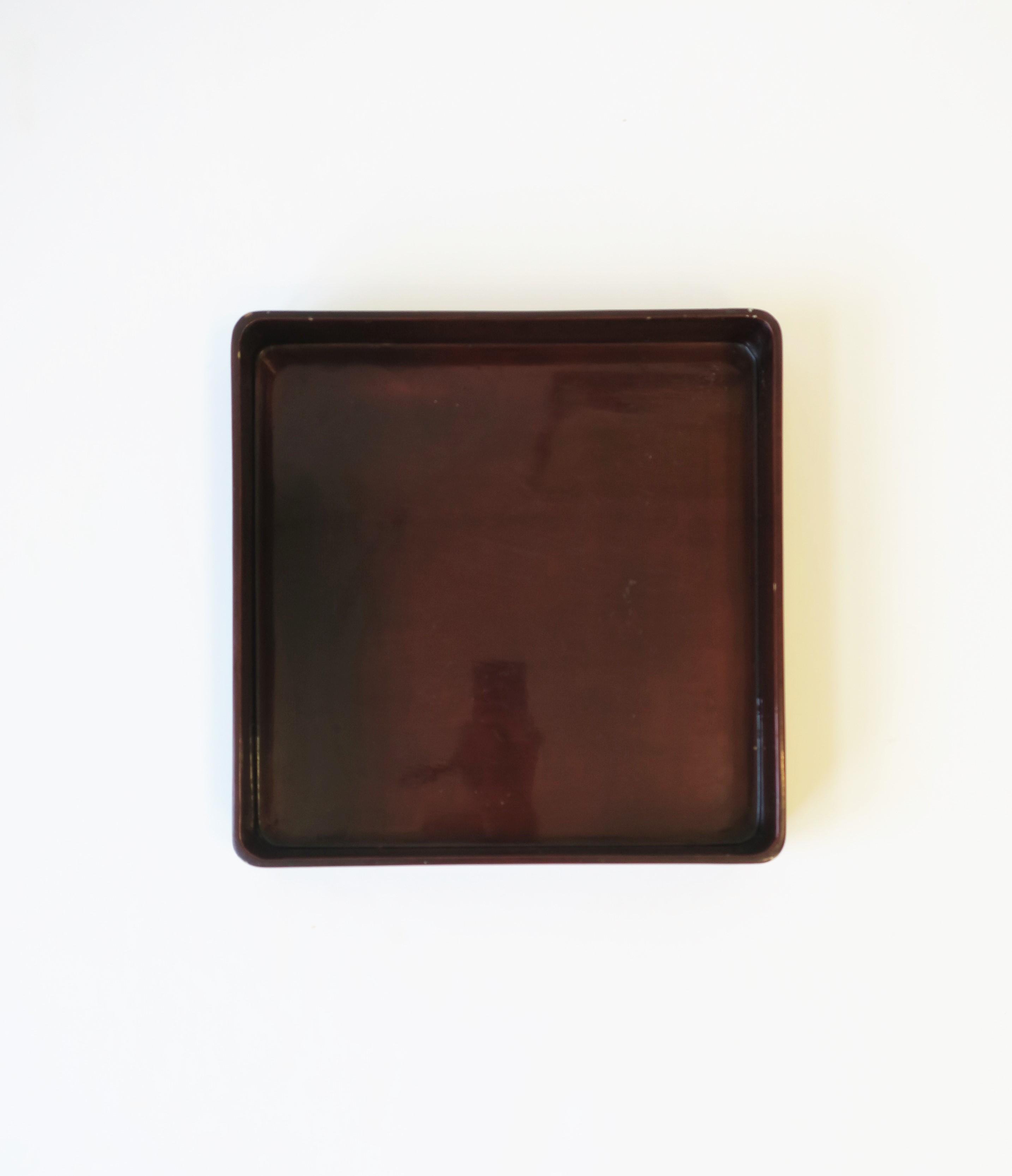 square lacquer serving tray
