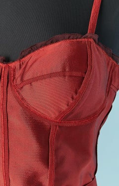 Red bustier cocktail dress Dolce & Gabbana