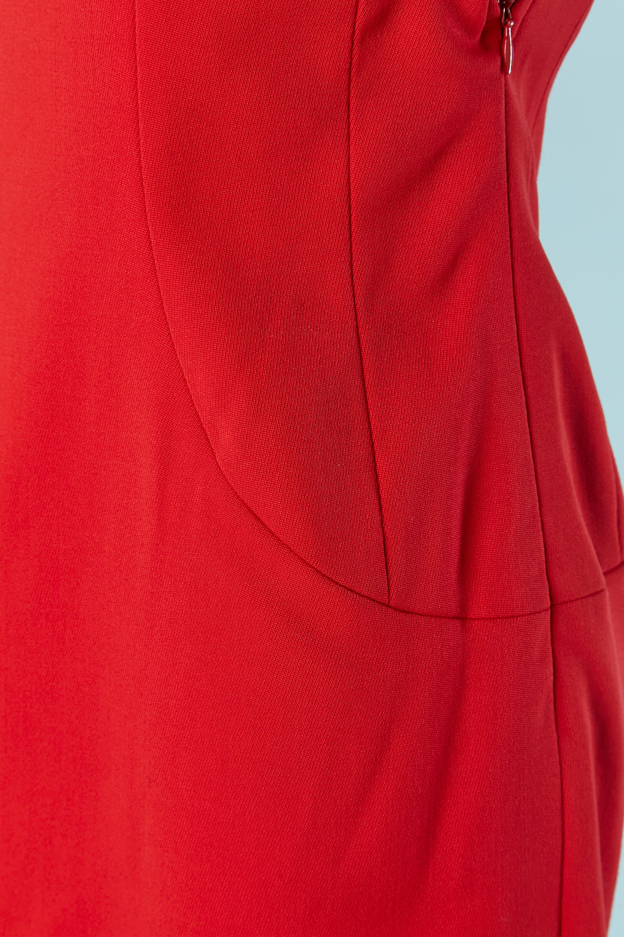 Rosso Abito da cocktail bustier rosso Ralph Lauren in vendita
