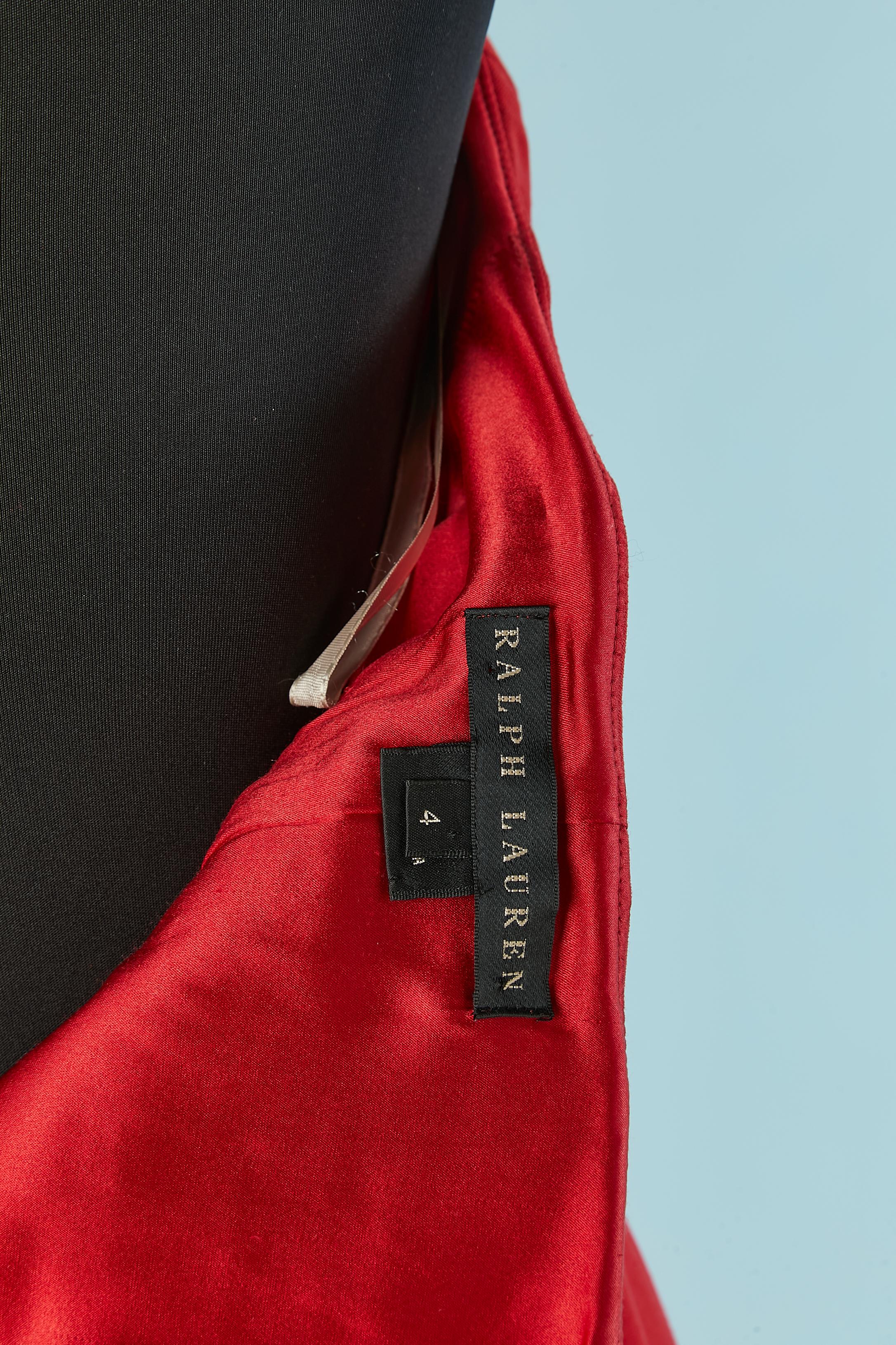 Abito da cocktail bustier rosso Ralph Lauren in vendita 1