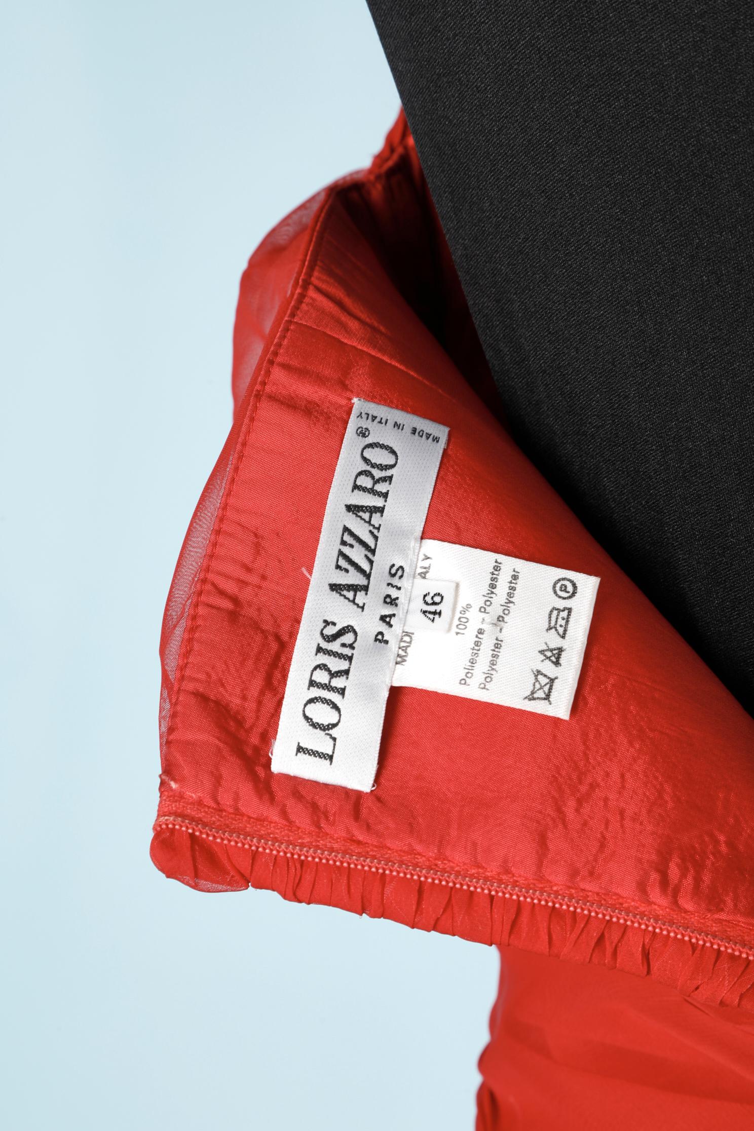 Red bustier Loris Azzaro For Sale 1