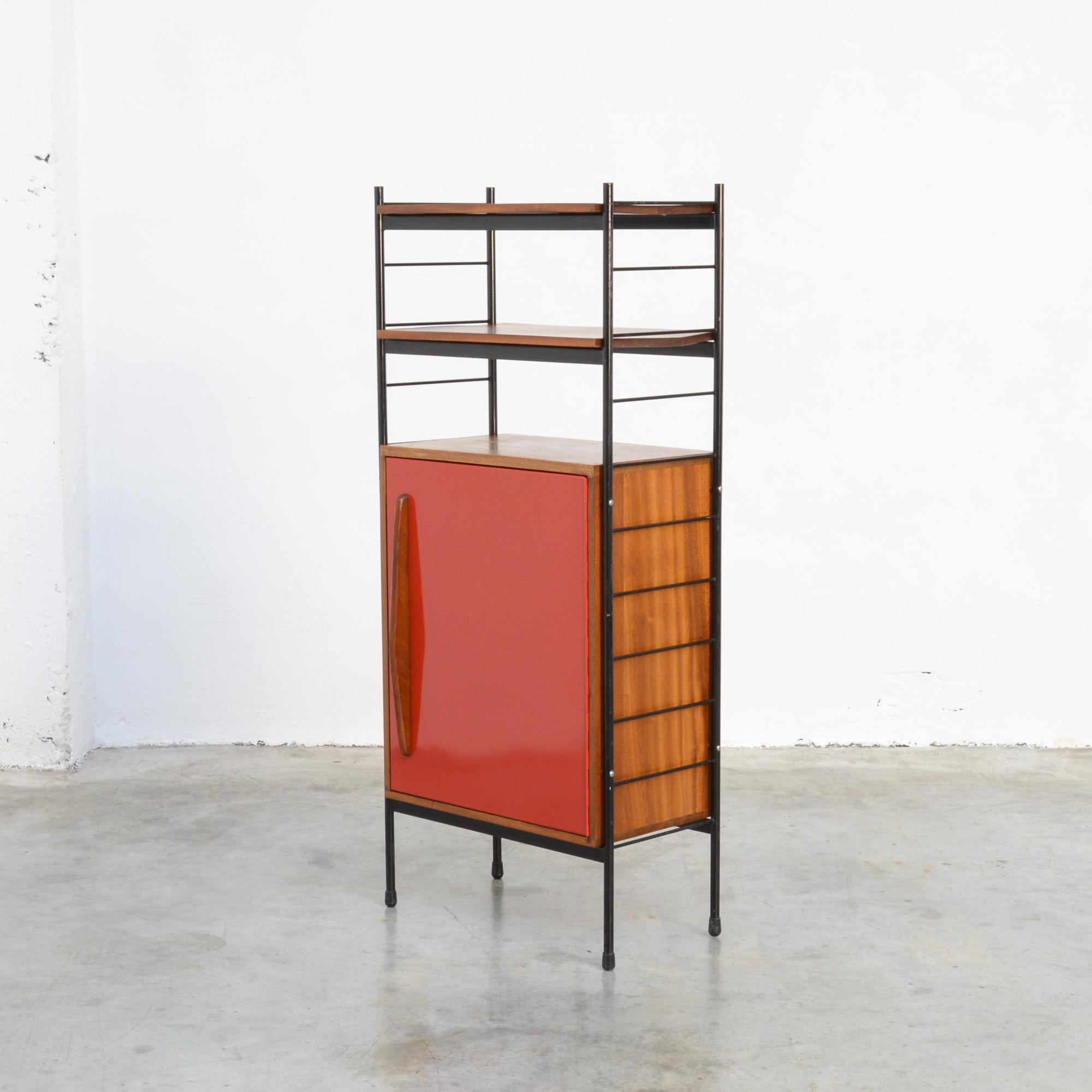 Mid-Century Modern Red Cabinet by Willy Van Der Meeren for Tubax