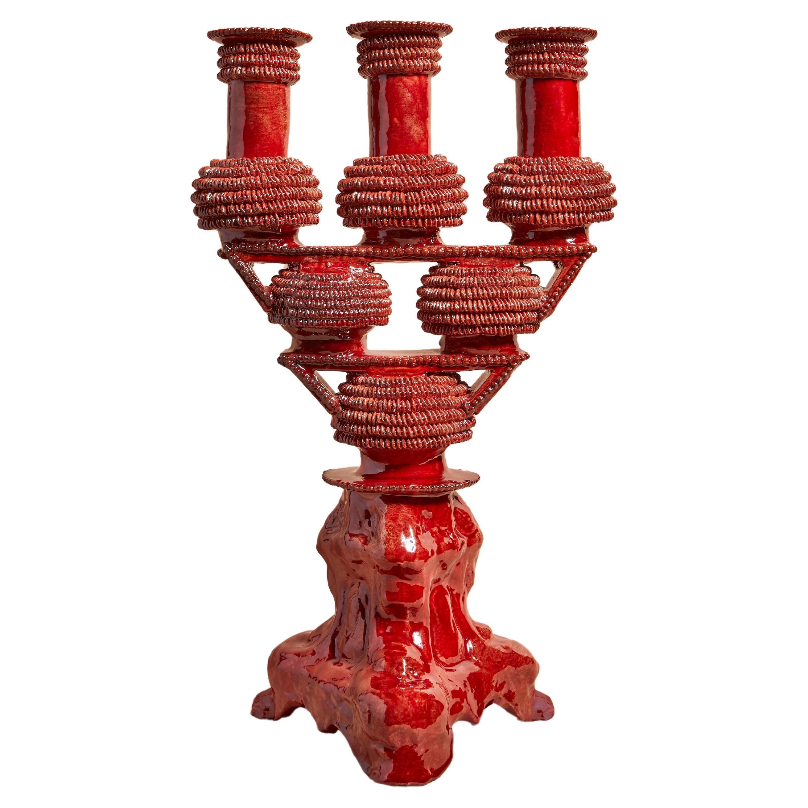 Candelabro rosso di Objekti