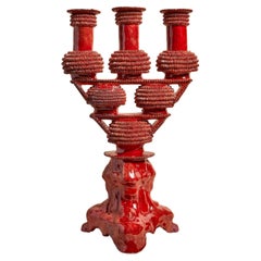 Candélabre rouge Objekti