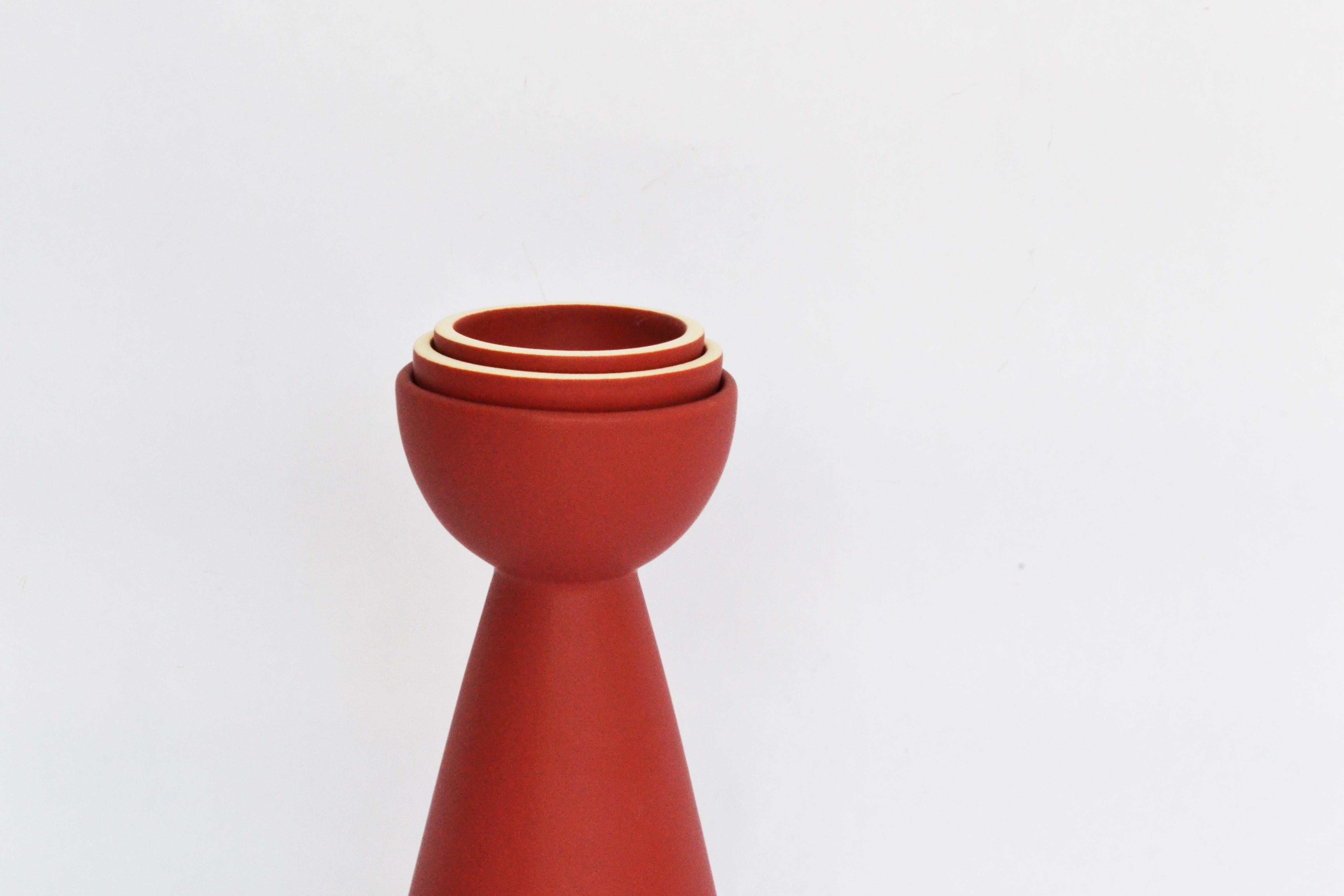 Vernissé RED Carafe Contemporary Inspired by Traditional Jug Pitcher for Mezcal en vente