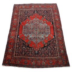 Vintage Red Carpet Medallion Hand Woven Wool Area Rug Traditional Floral Rust Carpet