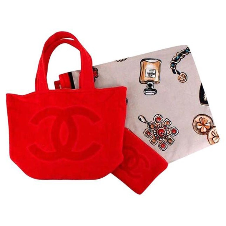 Chanel Terry Cloth Bag - 22 For Sale on 1stDibs