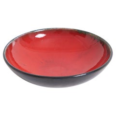 Vintage Red Ceramic Bowl by Lifas