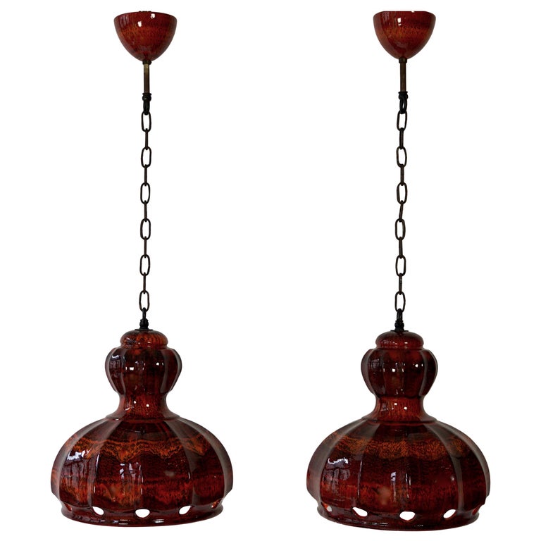 Red Ceramic Pendant Lights For Sale At 1stdibs