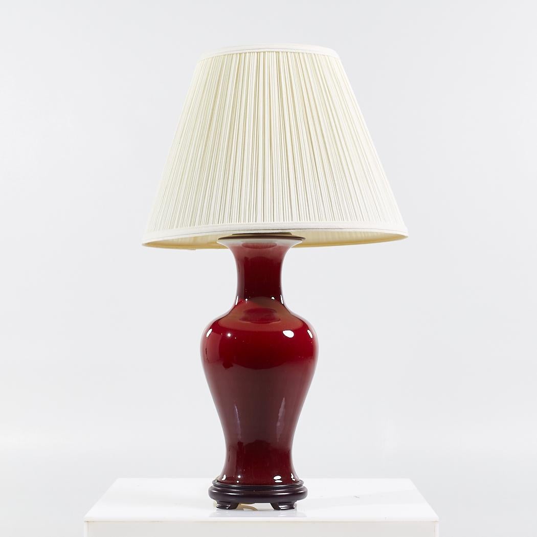 Red Ceramic Table Lamp

This lamp measures: 16 wide x 16 deep x 27.5 inches high

We take our photos in a controlled lighting studio to show as much detail as possible. We do not photoshop out blemishes. 

We keep you fully informed regarding your