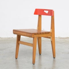 Red chair A by Lucien Engels, 1957