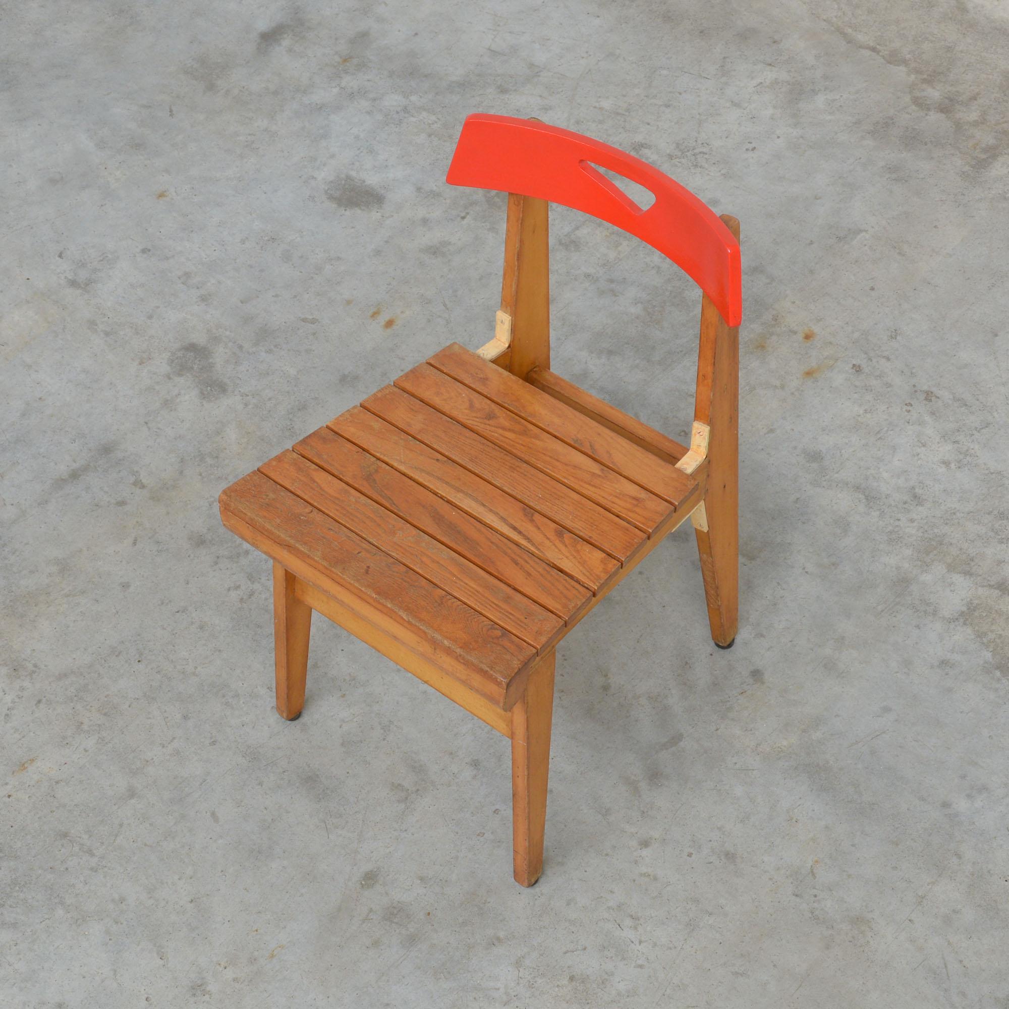 Mid-20th Century Red chair A by Lucien Engels, 1957