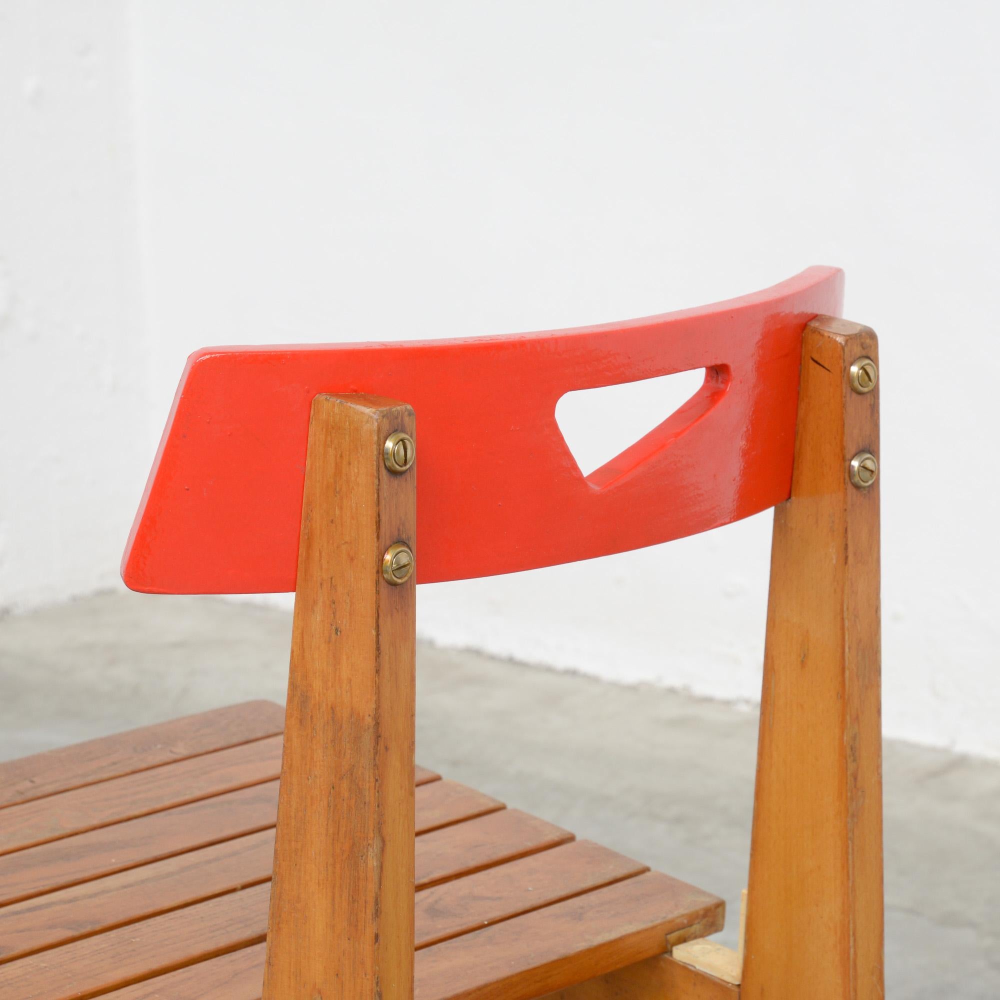 Red chair A by Lucien Engels, 1957 2