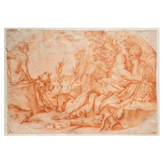 Red Chalk Drawing, 17th Century Italian School