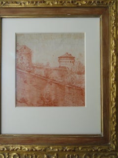 Red Chalk Pastoral Scene, Late 18th Century