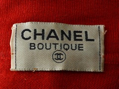 Red Chanel Boutique Long Sleeve Knit Top