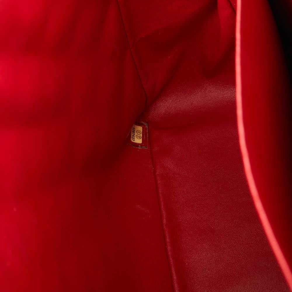 Red Chanel Jumbo Single Flap Bag For Sale 6