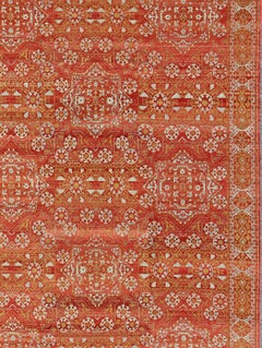 Tribal Ottoman Mamluk Rug with Repeating Design by Keivan Woven Arts