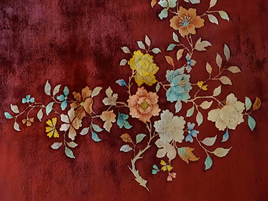 1930s Chinese Art Deco Carpet

No border around with red background Chinese Art Deco.

8'9