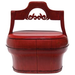 Red Chinese Carrying Box, circa 1900