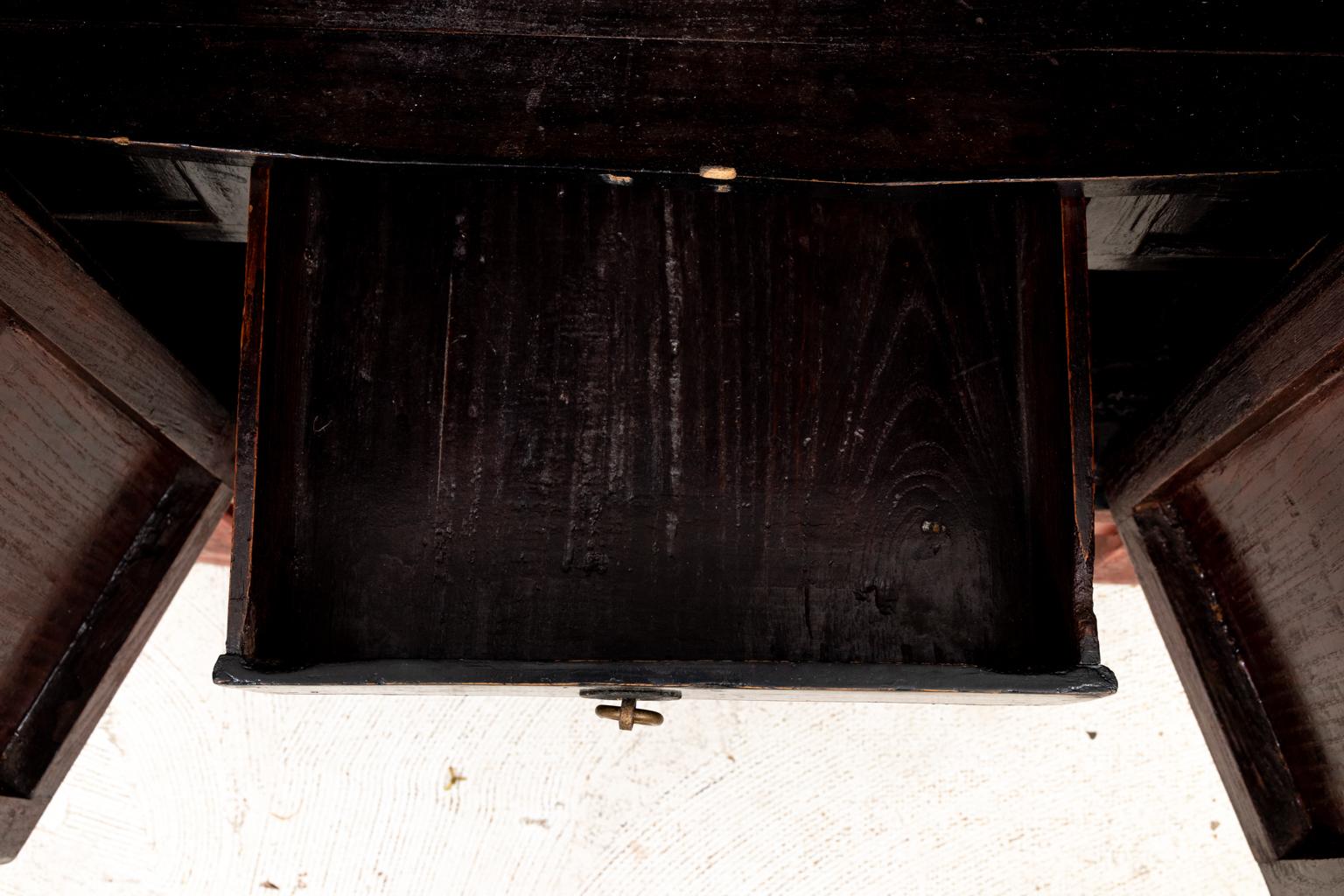 Wood Red Chinese Commode