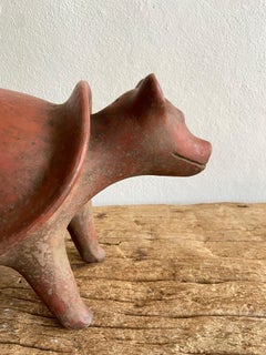 Red Clay Armadillo Figure from Colima, Mexico, circa 7th Century