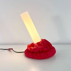 Rote Cloche-Tischlampe von De Pas, Durbino und Lomazzi für Sirrah, 1980er Jahre