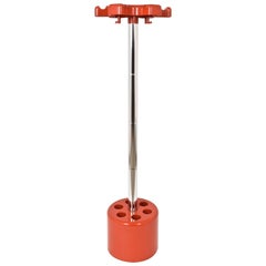 Vintage Red Coat Stand by Roberto Lucchi and Paolo Orlandini for Velca, Italy, 1970s