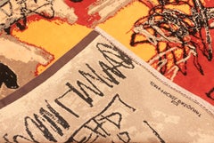 Nazmiyal Collection Modern Basquiat Inspired Art Rug. 6 ft 7 in x 9 ft 6 in