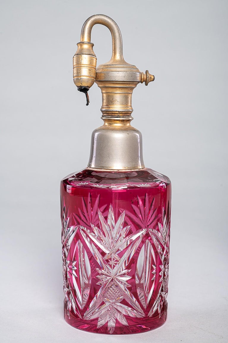 Vanity Object Red-Coloured Glass Hygiene and Vanity Object at 1stDibs