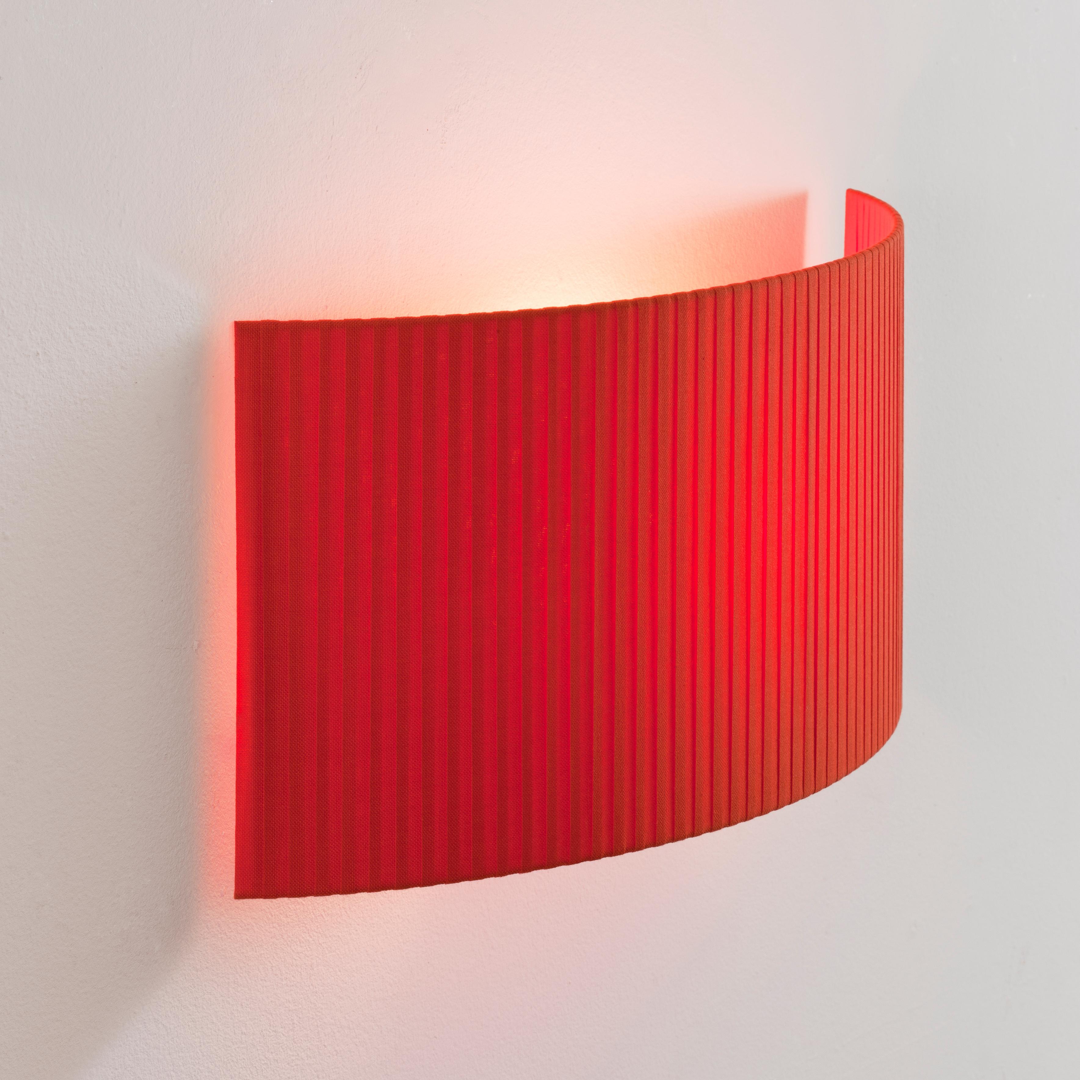 Spanish Red Comodín Rectangular Wall Lamp by Santa & Cole For Sale