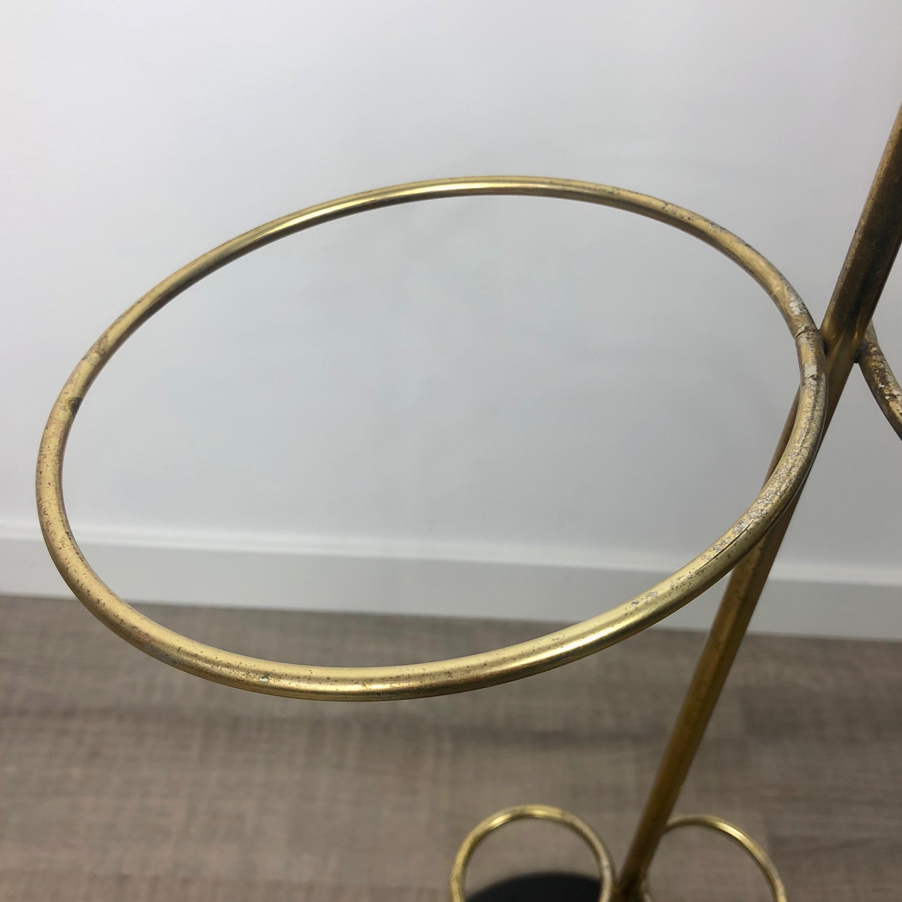 Red Cones Umbrella Stand Racket by Vitra in Metal and Brass, Italy, 1970s For Sale 3