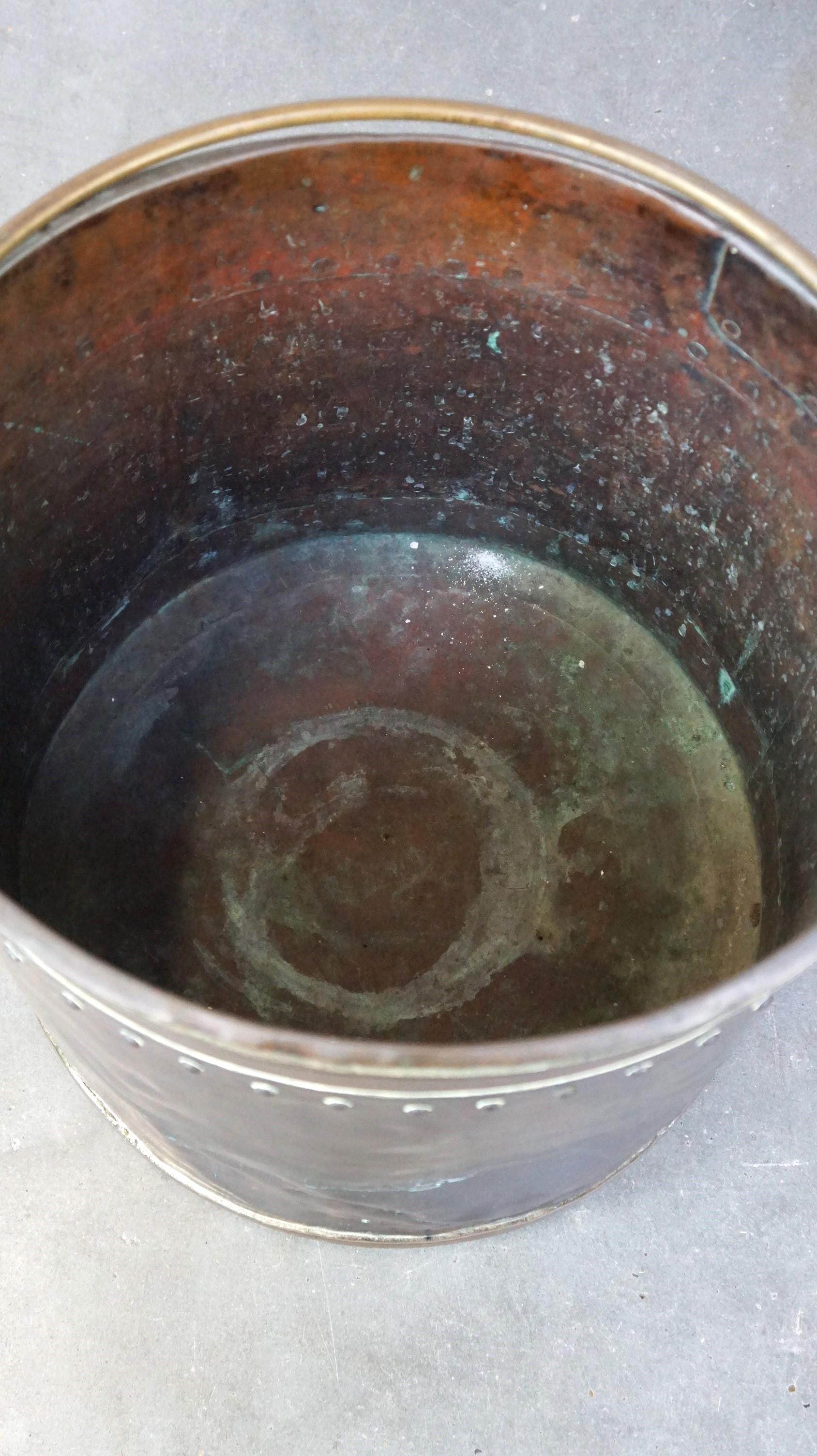 Copper Red copper kettle/ hearth bucket/ flower pot