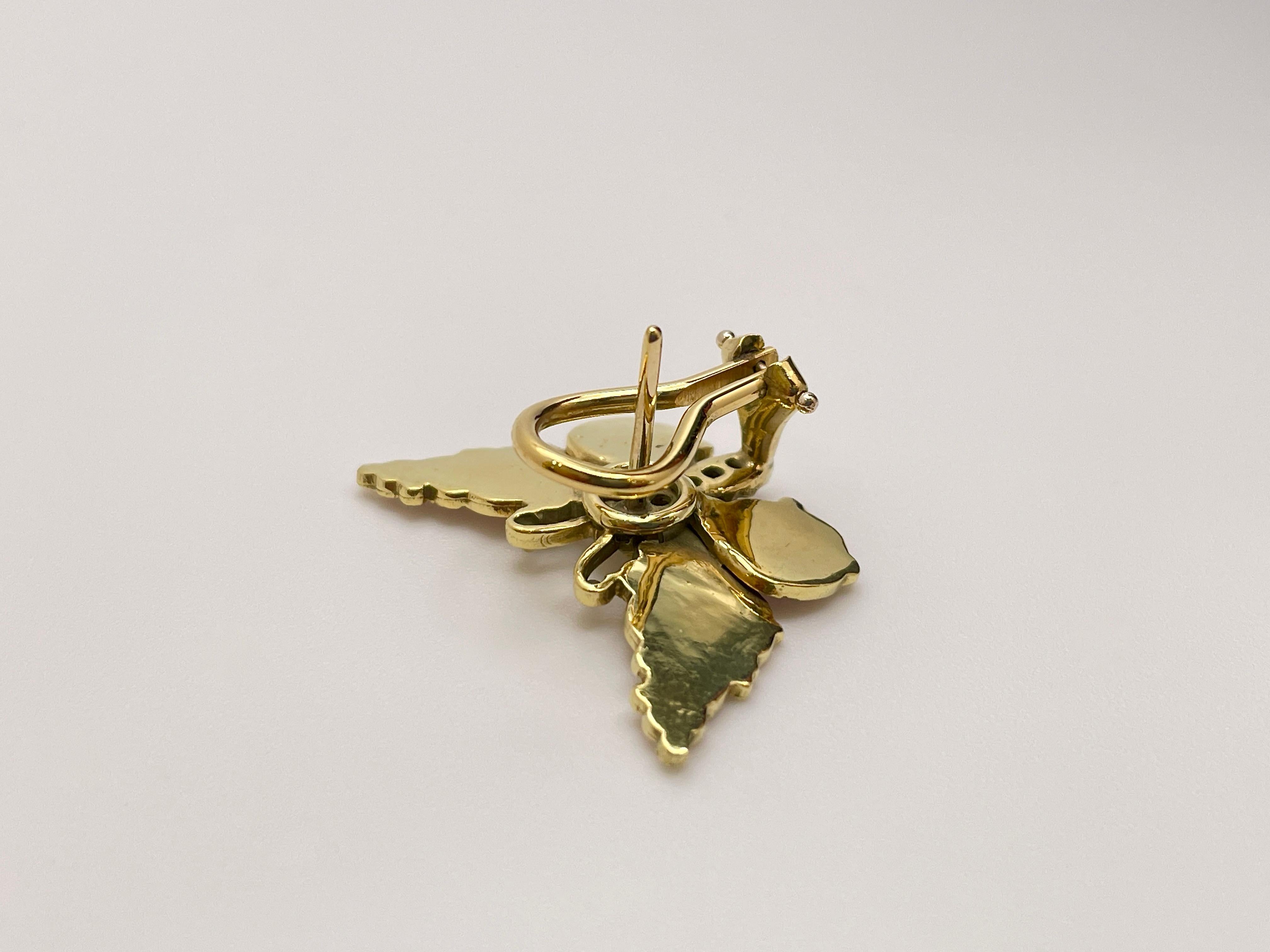 Set aus Halskette und Ohrringen, rote Koralle Perlen 18 Karat Gelbgold Schmetterlingsverschluss im Angebot 10