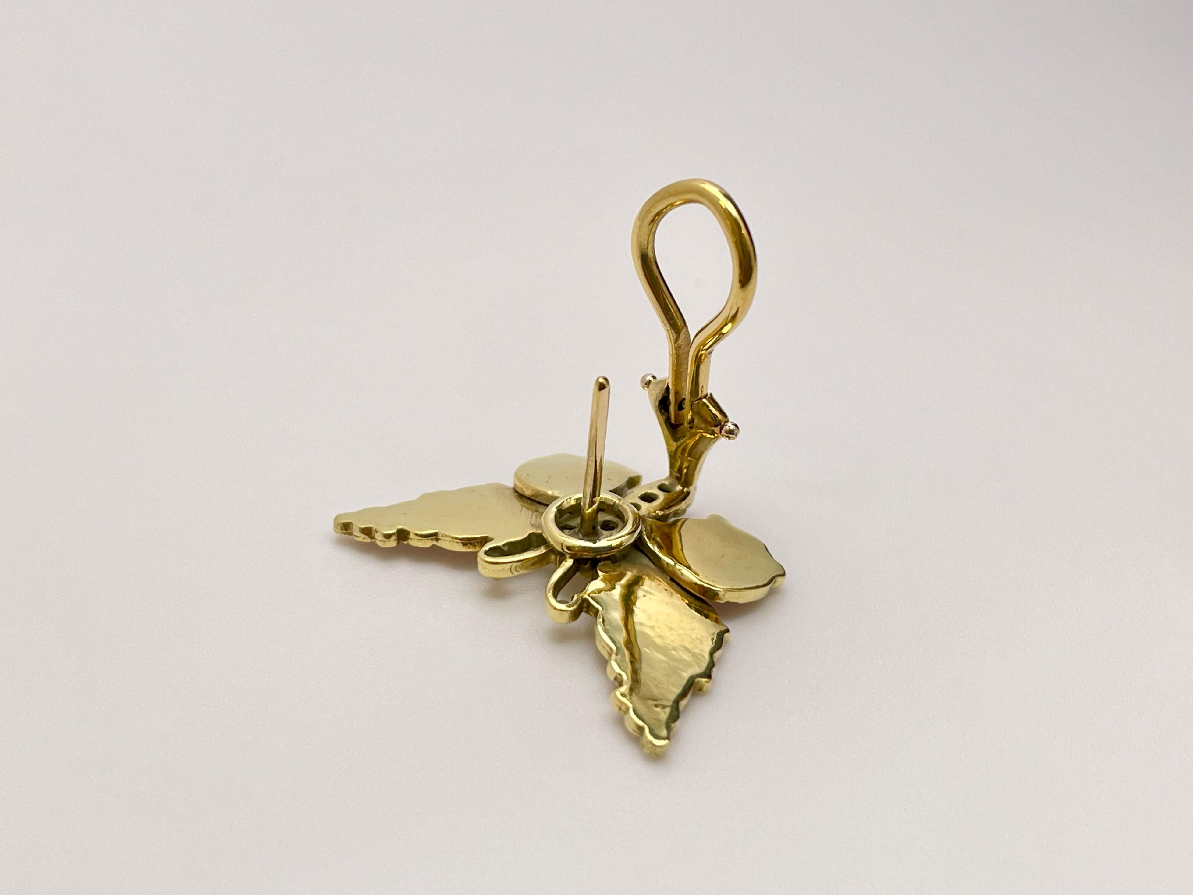 Set aus Halskette und Ohrringen, rote Koralle Perlen 18 Karat Gelbgold Schmetterlingsverschluss im Angebot 11