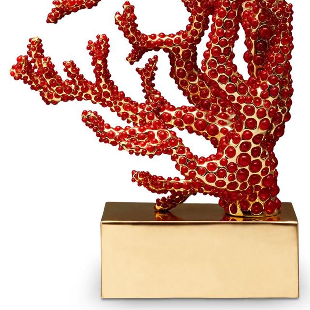 Portuguese Red Coral Bookend Set of 2 For Sale