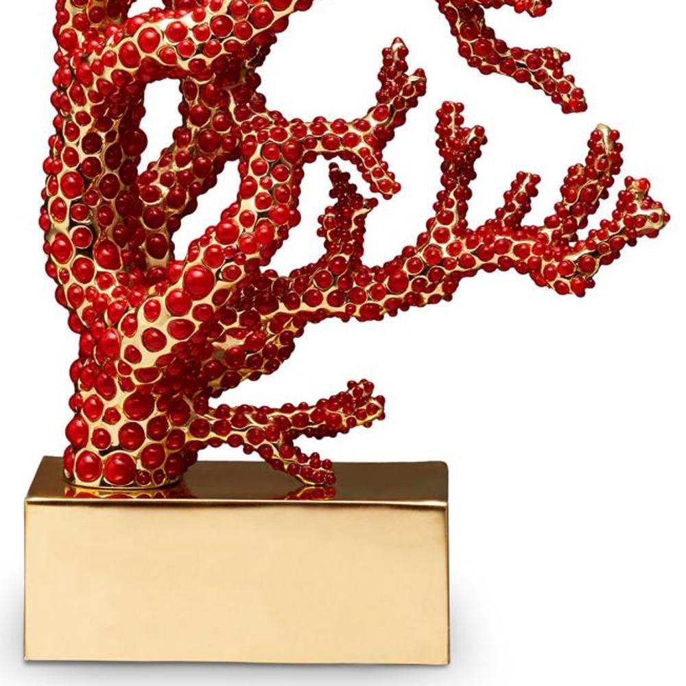 Red Coral Bookend Set of 2 In New Condition For Sale In Paris, FR