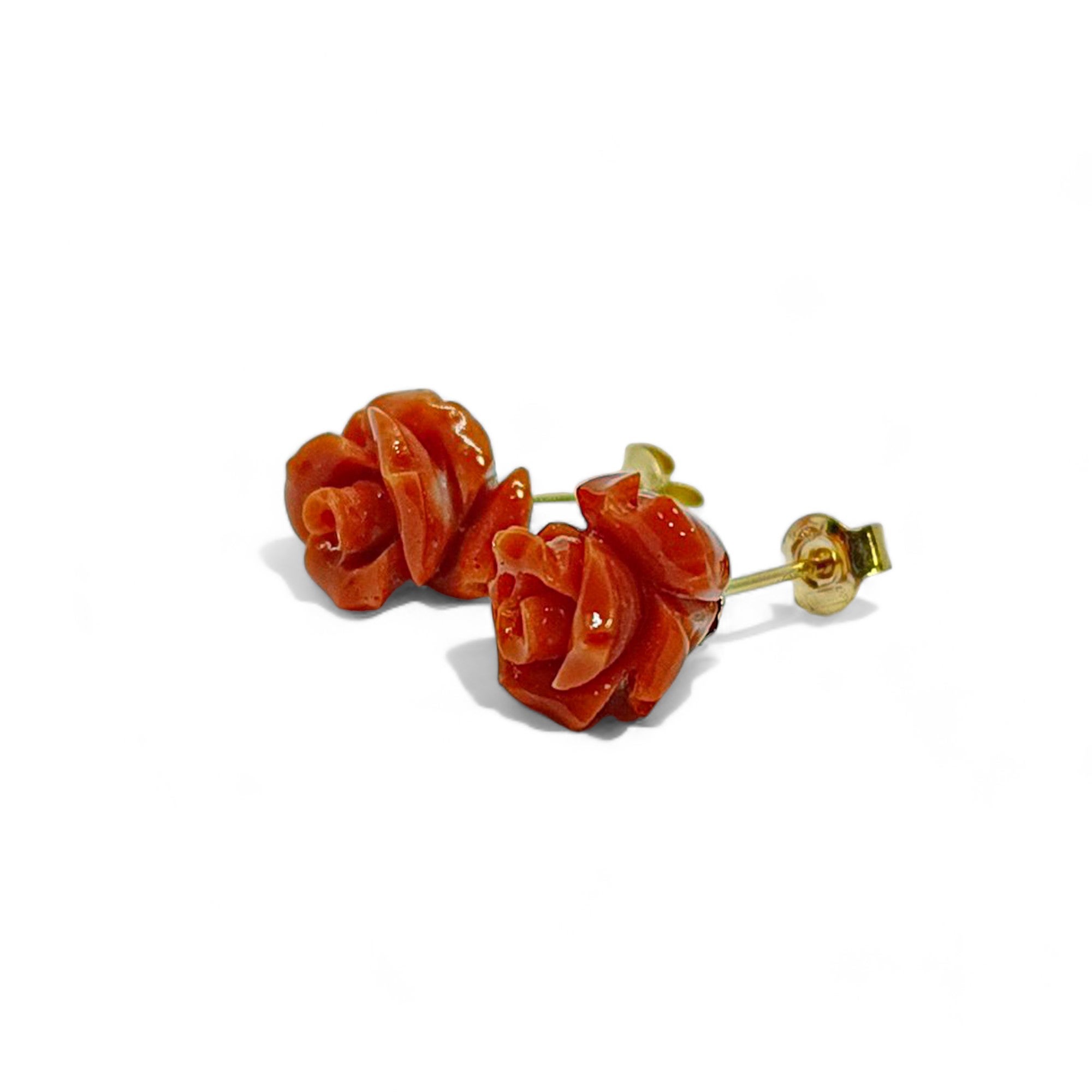 Boucles d'oreilles de succession en or jaune 18 carats