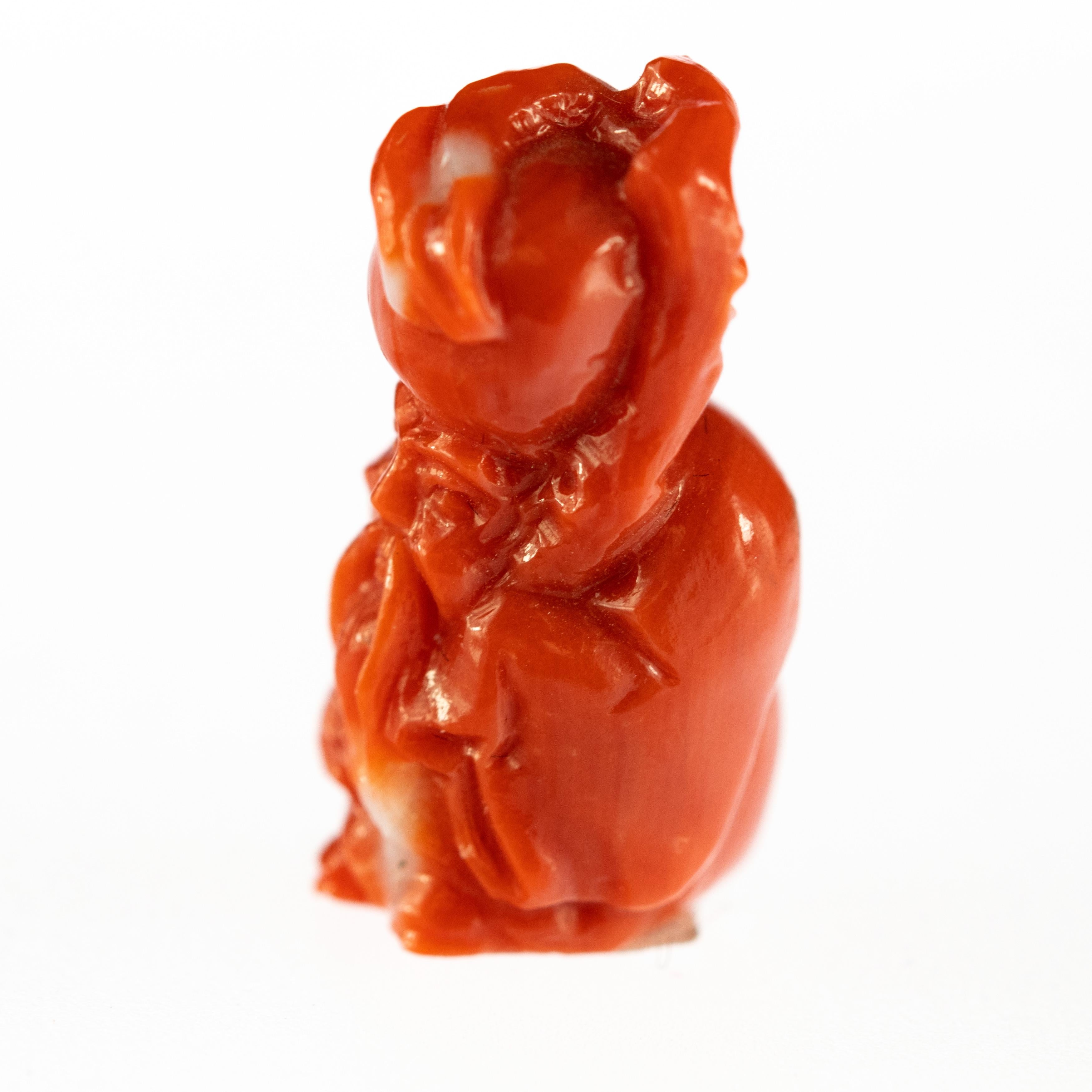 Red Coral has always been one of the most loved materials by humanity, and the level of craft in these art pieces is stunning.

These small miniatures are an example of artisan craft at its best, as you can see by the level of detail in these