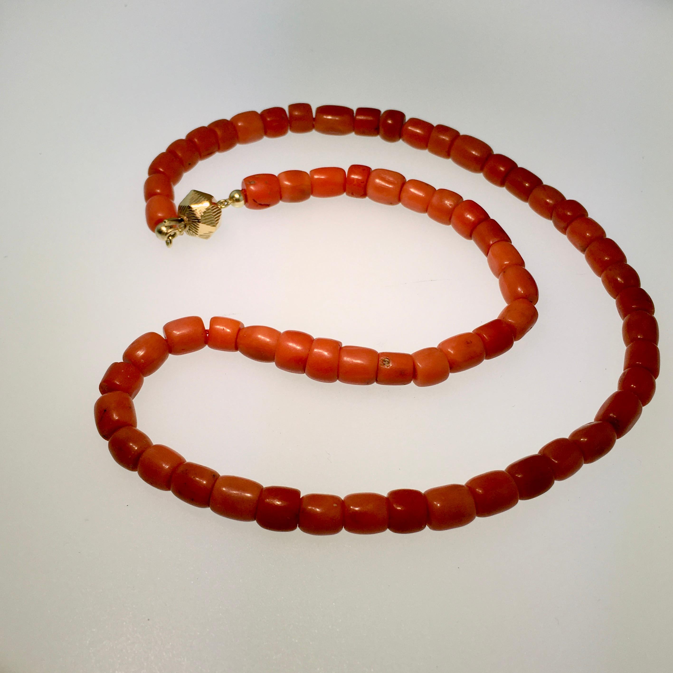 mediterranean coral necklace