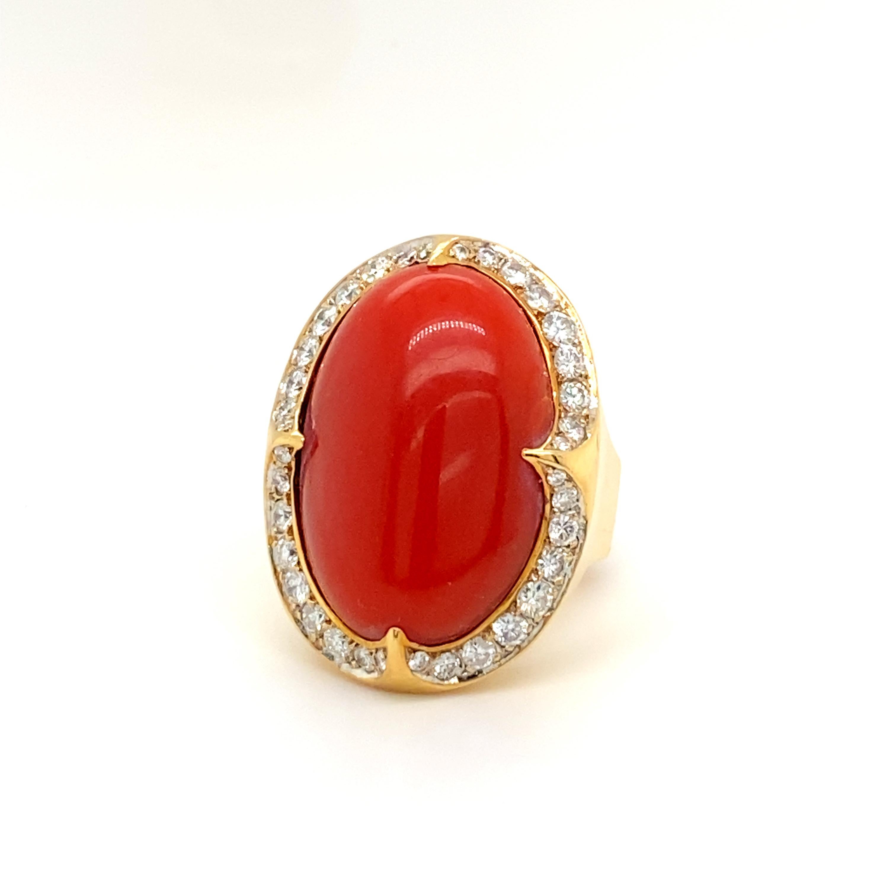 red coral rings for sale