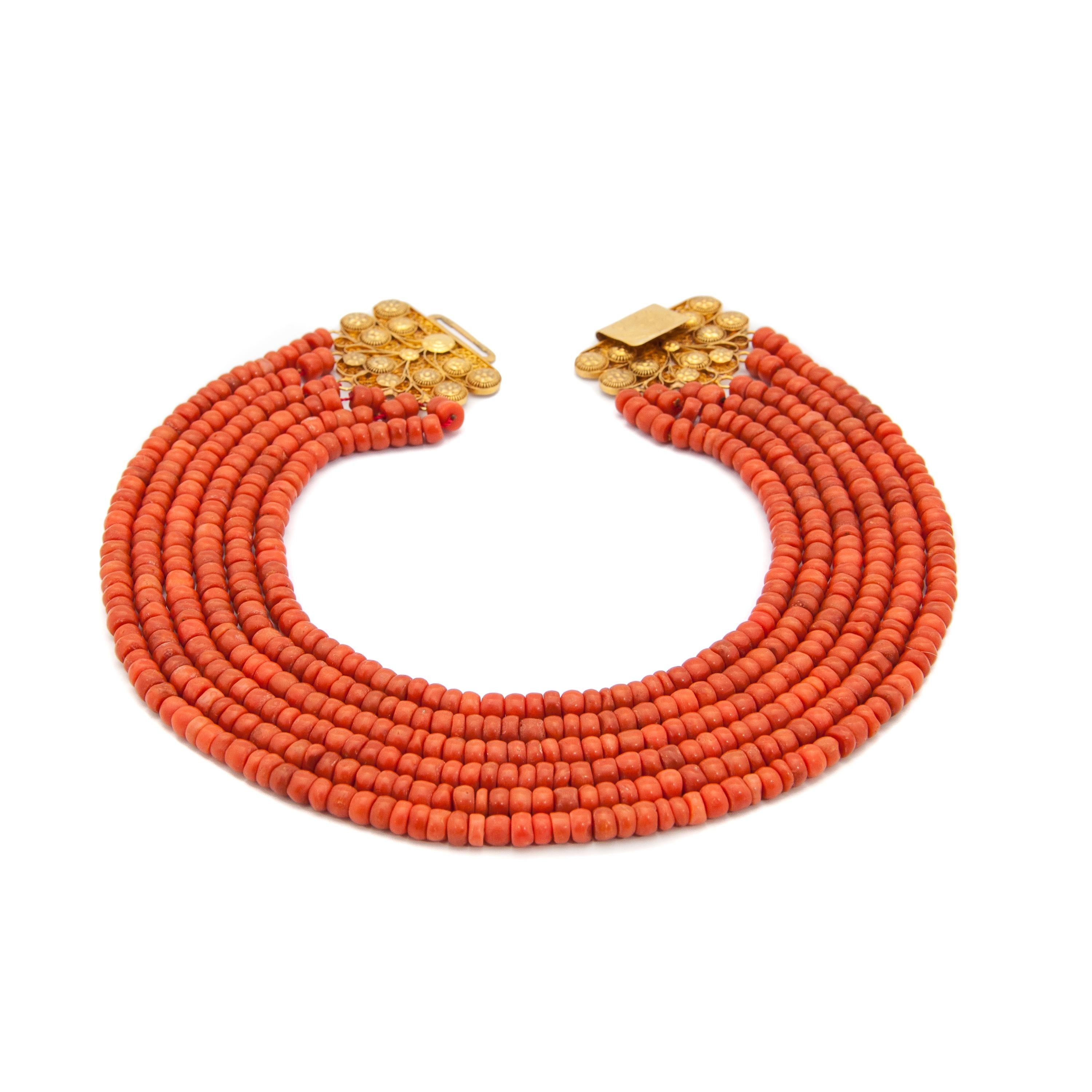 antique coral necklace