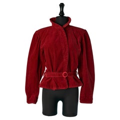 Red Corduroy double breasted jacket KENZO
