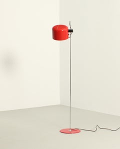 Red Coupé Floor Lamp by Joe Colombo for Oluce