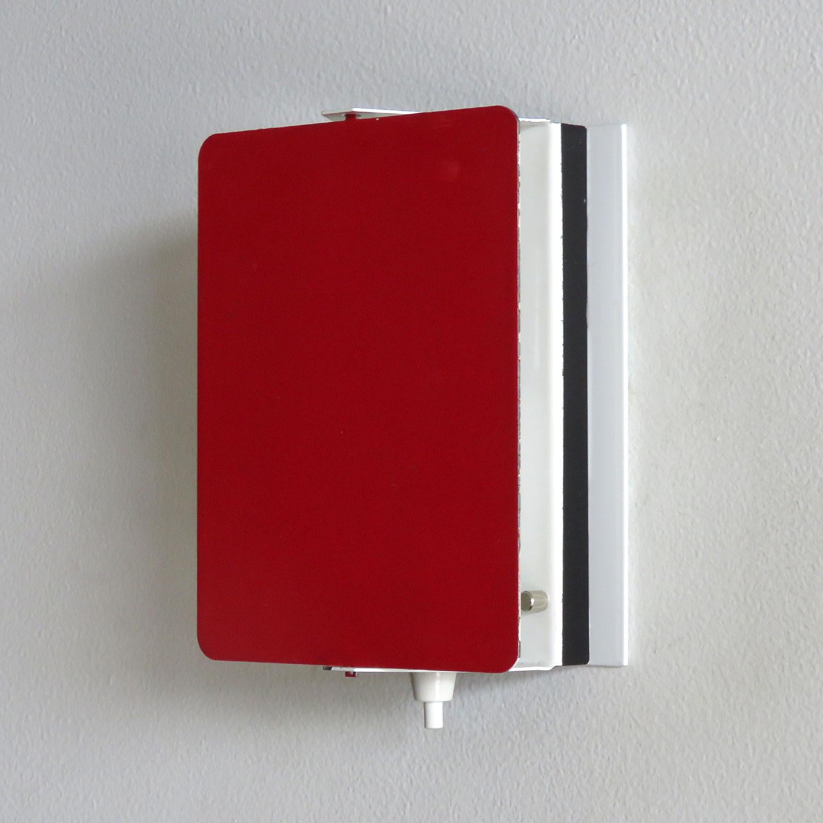 Mid-Century Modern Red CP-1 Wall Lights by Charlotte Perriand, 1960 For Sale