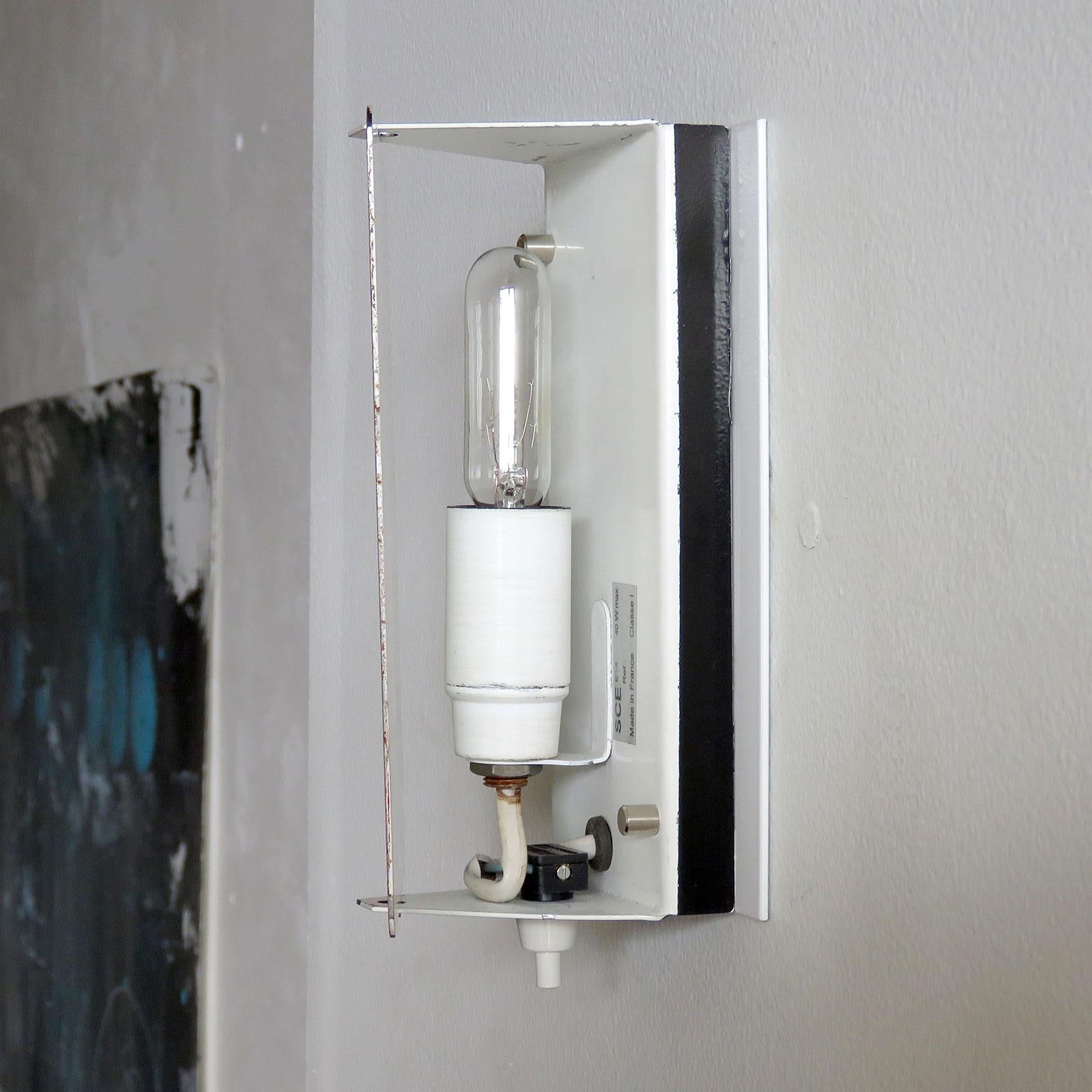 Enameled Red CP-1 Wall Lights by Charlotte Perriand, 1960 For Sale